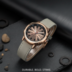 GearLine Dual Strap Gray & Brown Men Watch