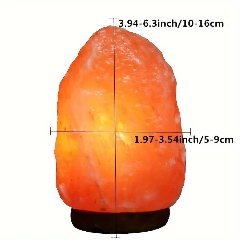 Natural Himalayan Salt Lamp USB Powered Air Purifier Healing Night Light for Relaxation and Home Decor