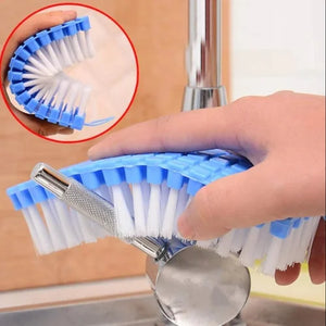 (Pack of 2) Multipurpose 360 Degree Flexible Brush for Cleaning The Unreachable Parts of Your Kitchen, Bathroom Convenient and Easy to Use