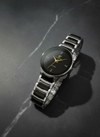 Centrix Chain Watch in Metallic Black with Golden/Silver Color Wrist Watch For Men