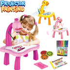 Mini Led Projector Art Drawing Table Light Toy for Children Kids Painting Board