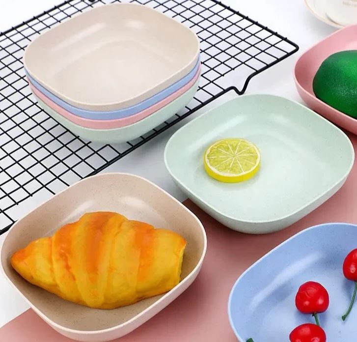 Azaadi Sale Offer 20 Pcs Set of Dish Plates with Free 2 Pcs Holders (20 Plates + 2 Holders)