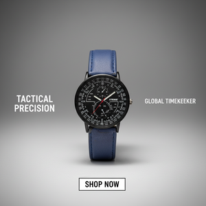 GearLine Dual Strap Gray & Blue Men Watch