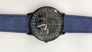 GearLine Dual Strap Gray & Blue Men Watch