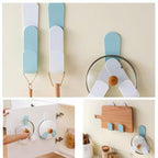(Pack of 3) Adjustable Pot Lid Holder Wall-Mounted Hanging Holder for Pan Pot Cover Rack Kitchen Organizer