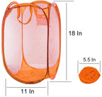 3 Mesh Popup Laundry Hamper Foldable & Portable Basket Organizer (3 Pcs)