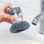Buy 1 Get 1 Free Offer 2 Pcs Kitchen Cleaning Dish Brush Scrubber with Soap Dispenser