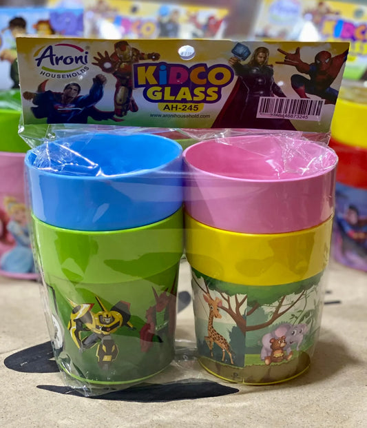 Pack Of 4 Kidco Kids Glass in Multi Colors For Kids