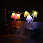 2Pcs Sensor LED Mushroom Night Light