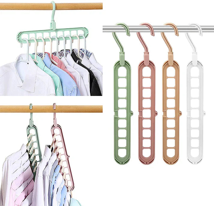 9 Hole Multifunctional Folding Hanger