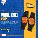 2 Pcs Warm Wool Knee Pads Super Elastic Knees Sleeves Support Protector