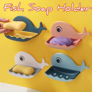 Self-Adhesive Wall Mounted Whale Soap Holder