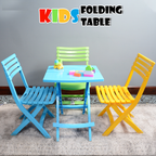 Plastic Foldable Chair and Table For Kid Use In Home and Outdoor