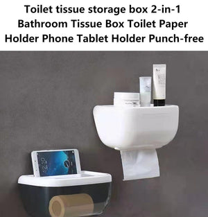 Waterproof Wall Mount Tissue Box Holder For Bathroom, Toilet and Kitchen