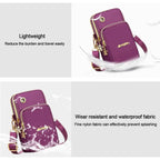 Stylish Premium Quality 3 Zippers Crossbody Bags For Cell Phones and Other Small Personal Items