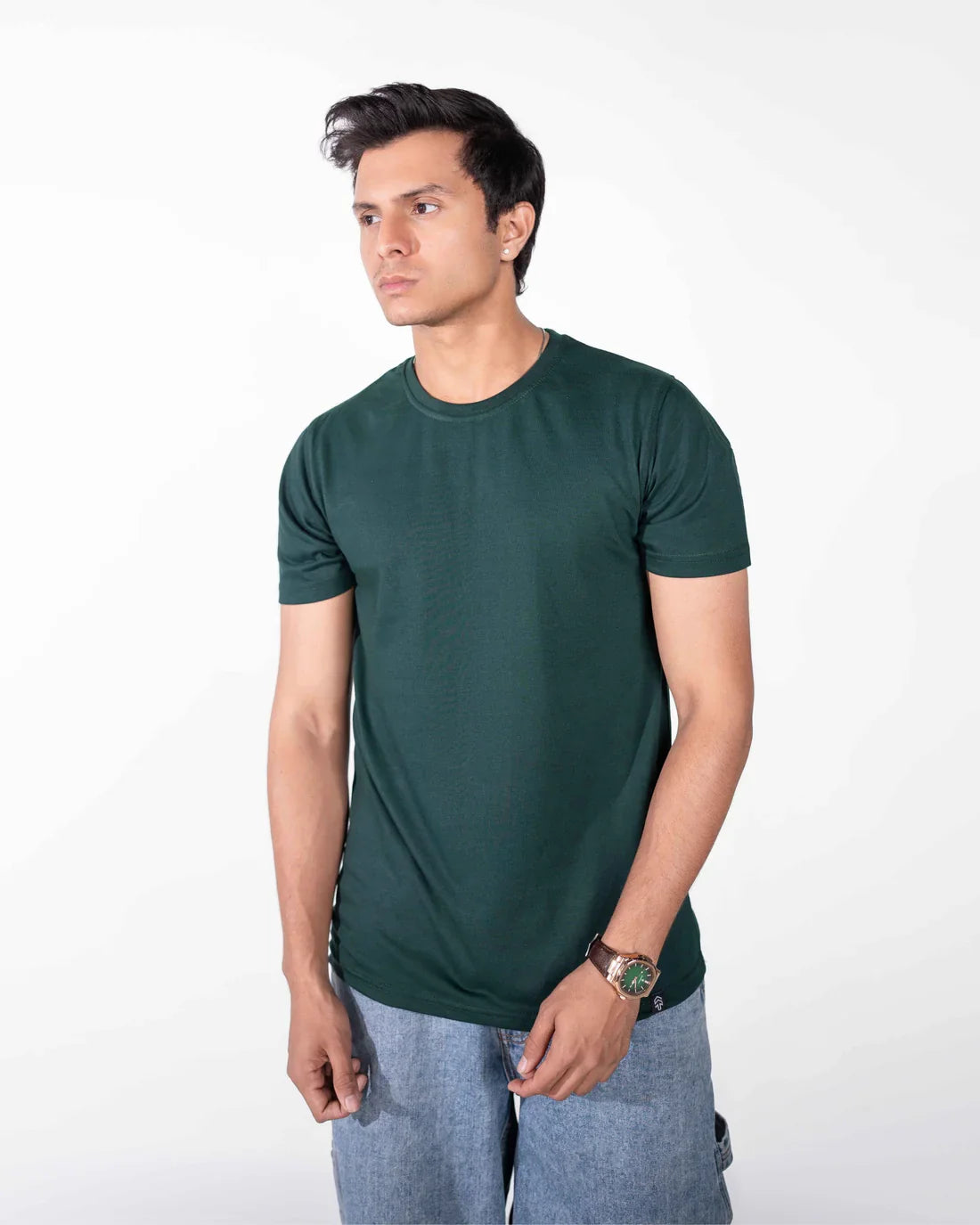 Bottle Green Basic T-Shirt