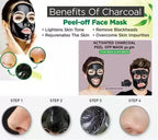 Pack of 2 Charcoal Anti-Blackhead Peel off Mask for Remove Acne Blackheads (2 Pcs)