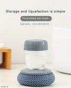 Buy 1 Get 1 Free Offer 2 Pcs Kitchen Cleaning Dish Brush Scrubber with Soap Dispenser