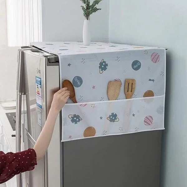 Fridge Cover Organizer with Side Pockets