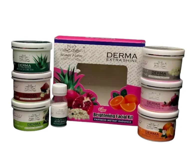 Derma Extra Shine Brightening Facial Kit | Complete Glow Treatment