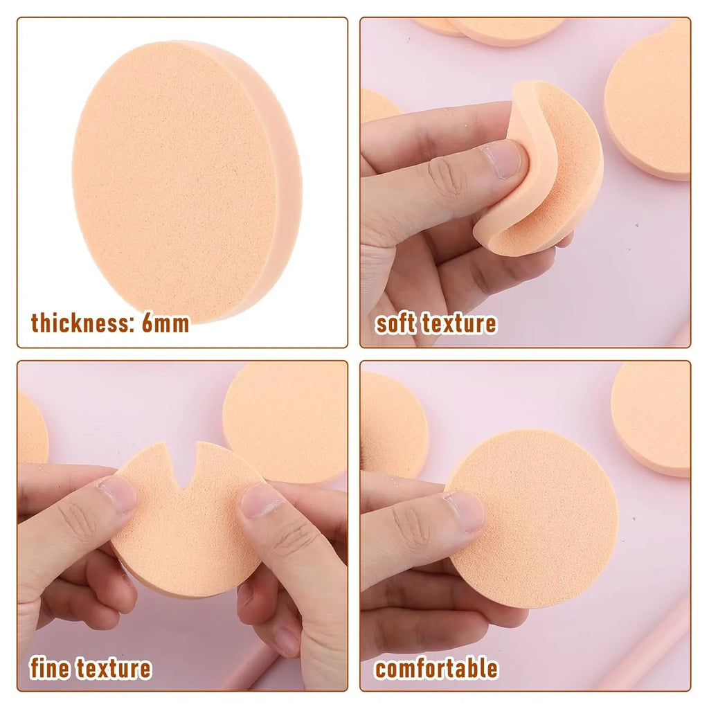 2 Pcs Beauty Nakeed Mini Makeup Sponges – Smooth Flawless Blending
