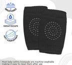 (Pack of 2 Pairs) Soft Elastic Anti Slip Crawling Safety Protector Leg Cushion Knee Elbow Brace Pads For Babies and Toddlers