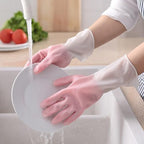 Pack Of 4 Cleaning Gloves Kitchen Reusable Dish Washing PVC and Anti-slip Gloves Rs 899 (2 Pairs)