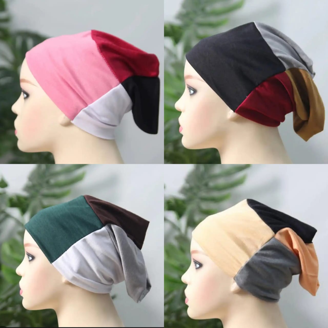 Muslim Hijab Cap 4 in 1 (Random Colors)