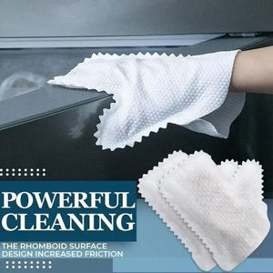(Pack of 10) Reusable Dust Cleaning Non Woven Fish Scale Duster Household Kitchen Gloves Clean Tools