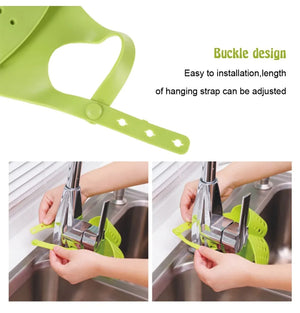 (Pack of 3) Kitchen Bathroom Sponge Soap Water Draining Hanging Plastic Holder Organizer