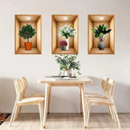 3D Plant Wall Stickers (Set of 3)