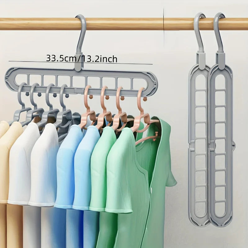 9 Hole Multifunctional Folding Hanger