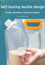 (Pack of 3) 3 Liters Reusable Moisture Proof Sealed Rice Packaging Kitchen Insect Proof Grain Storage Food Grade Bags