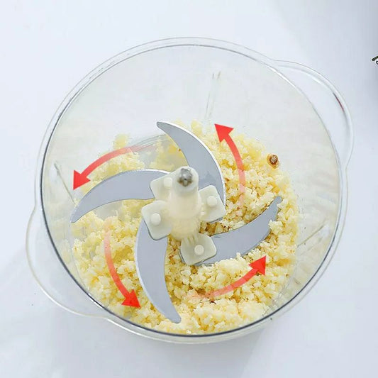 Multi-Function Hand Pushing Cooker Chopper with 4-Blades, Beater,Slicer Shredder & Grater Rs 1899
