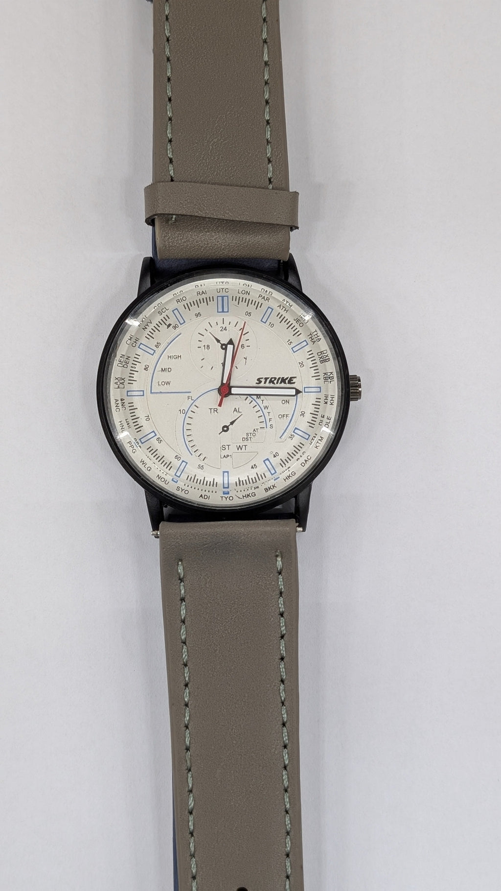 GearLine Dual Strap Navy Blue & Gray Men Watch