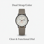 GearLine Dual Strap Navy Blue & Gray Men Watch