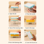 Soap Dispenser with Roller Drain Holes for Easy Cloth Washing Soap Roller in Rs 899