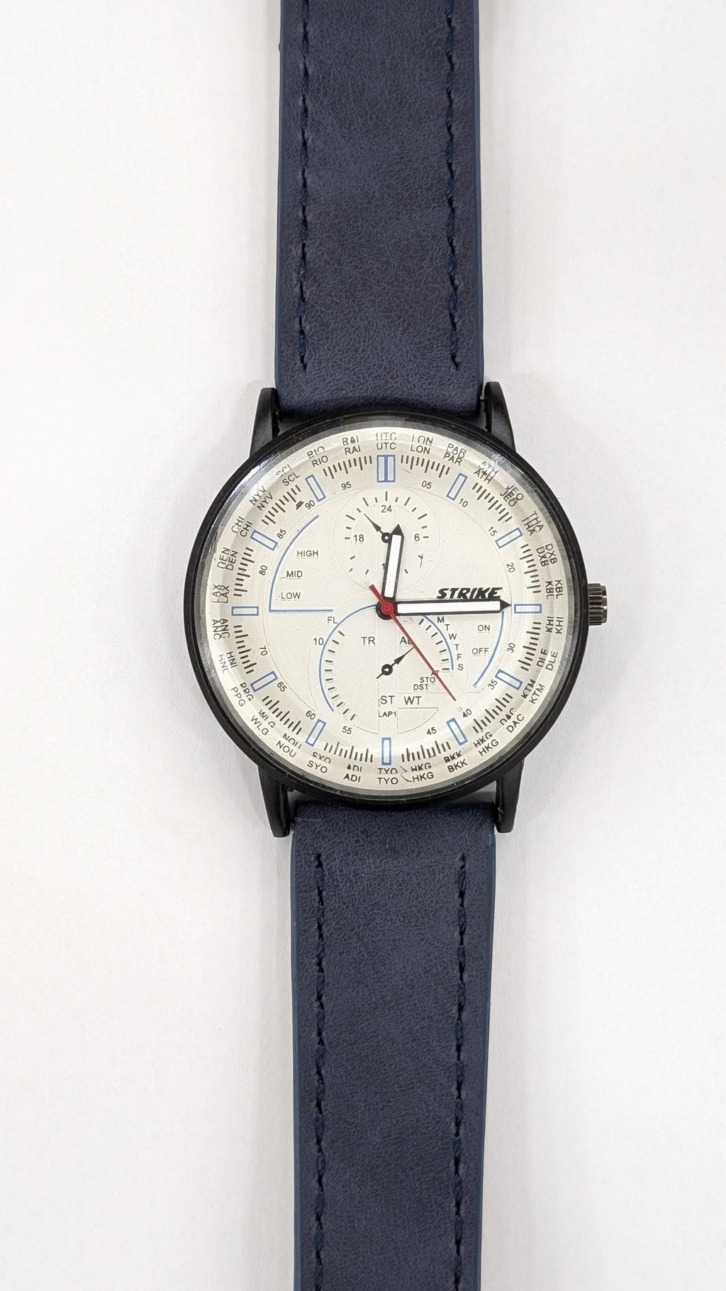 GearLine Dual Strap Navy Blue & Gray Men Watch