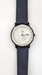 GearLine Dual Strap Navy Blue & Gray Men Watch