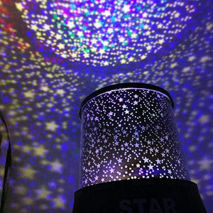 Romantic Fantasy Starry Sky LED Stars Lights with Rotating Projector For Bedroom and Night Light