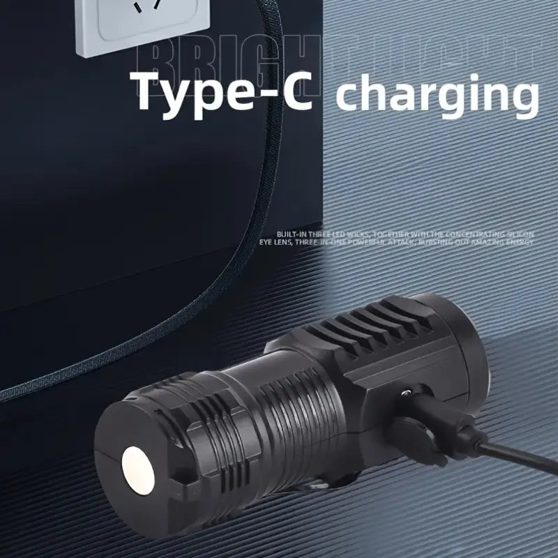 Rechargeable 3 Led Mini Flashlight Emergency Touch Light with Out Magnetic