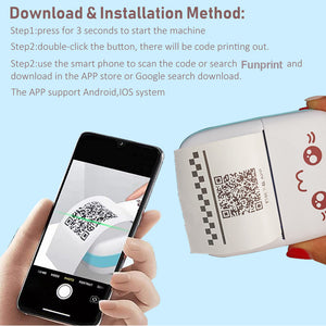 Imported Mini Portable Bluetooth Thermal Printer in Pocket Size for Black and White Ink Less Printing for Creating Adhesive Label and Stickers