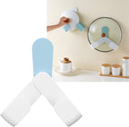 (Pack of 3) Adjustable Pot Lid Holder Wall-Mounted Hanging Holder for Pan Pot Cover Rack Kitchen Organizer