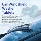 (Pack of 20) Water Dissolving Cleaning Tablets For Car Windshield Home and Outdoor Use