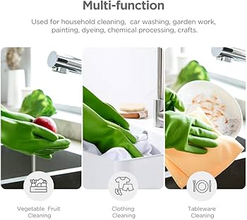 Pack Of 4 Cleaning Gloves Kitchen Reusable Dish Washing PVC and Anti-slip Gloves Rs 899 (2 Pairs)