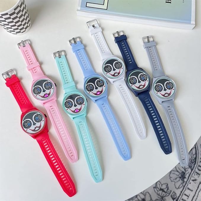 (Pack of 3) ADAMO Joker Smile Kids Digital Unisex Watch For Boys and Girls