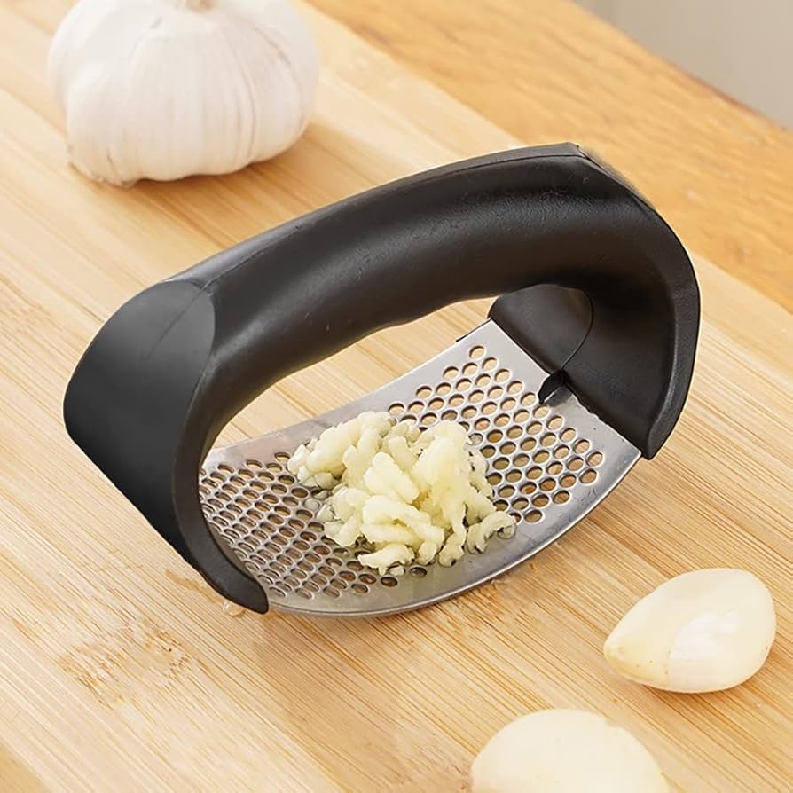 Stainless Steel Garlic Press Crusher
