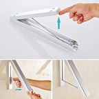 Foldable Wall Mounted Retractable Clothes Drying Rack For Hanging Clothes