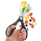 Multi-Purpose Kitchen Stainless Steel Kitchen Scissor with Protection Blade for Cutting Fish, Meat, Vegetables, Herbs, Bones, Nuts, & barbecue