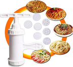 Manual Pasta/Noodle Maker and Press Vegetable Juice with 9 Press Molds to Make Spaghetti Grease Cn Noodles
